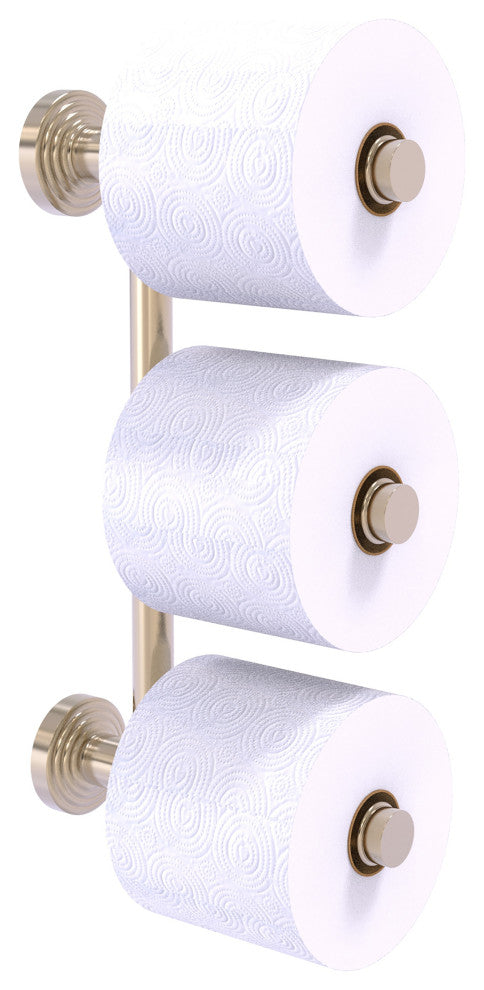 Waverly Place 3 Roll Reserve Roll Toilet Paper Holder, Antique Pewter