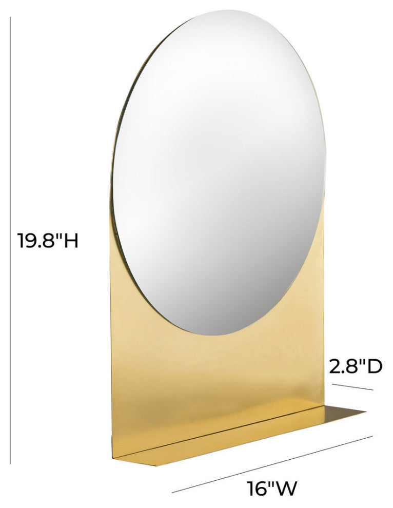 TOV Furniture Trigg Round Accent Mirror