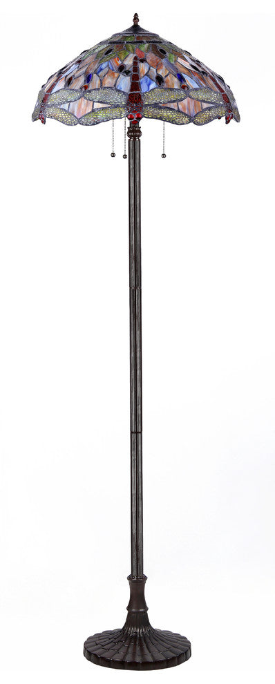 3-Light Dragonfly Floor Lamp