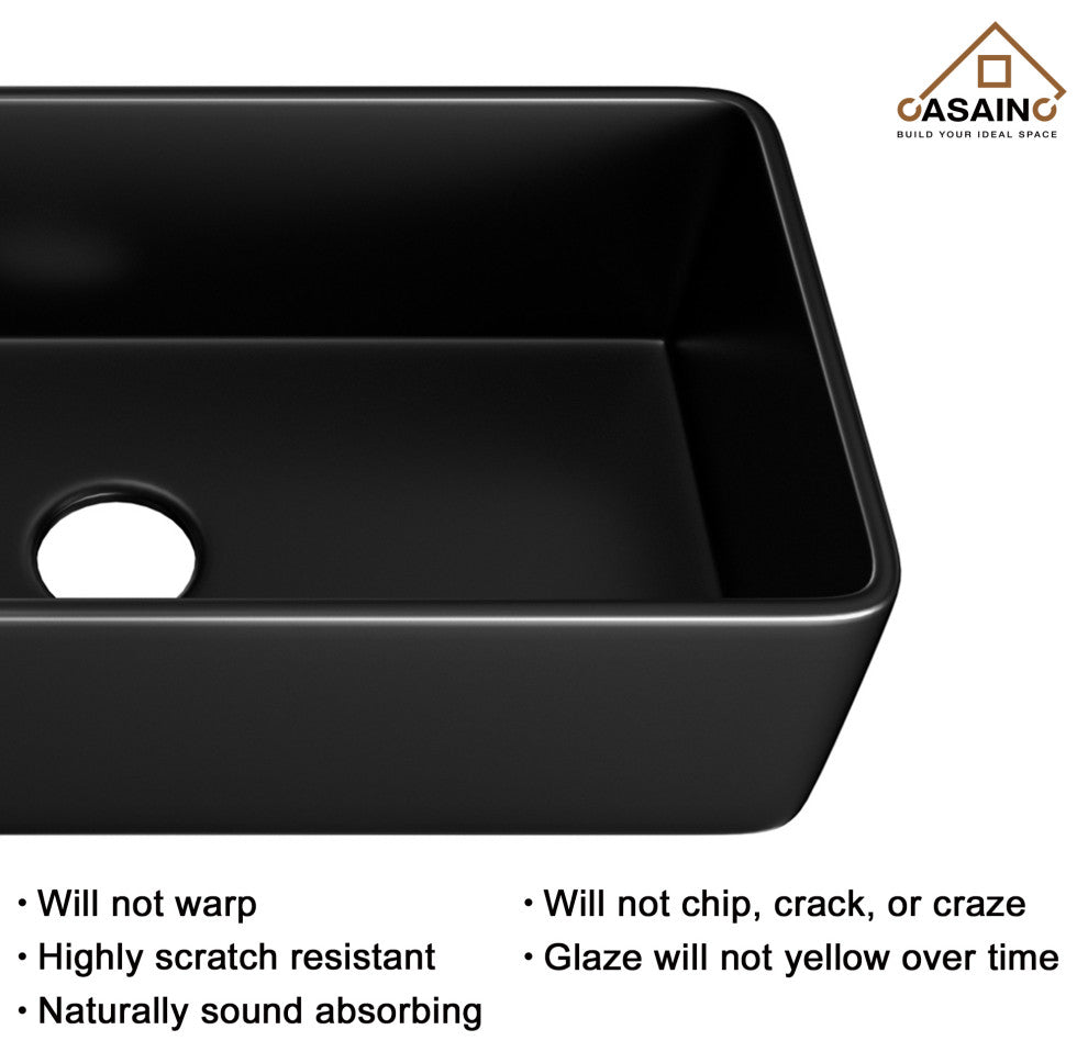 Fireclay 36inch Single Bowl Farmhouse Apron Kitchen Sink with Bottom Grid, 36