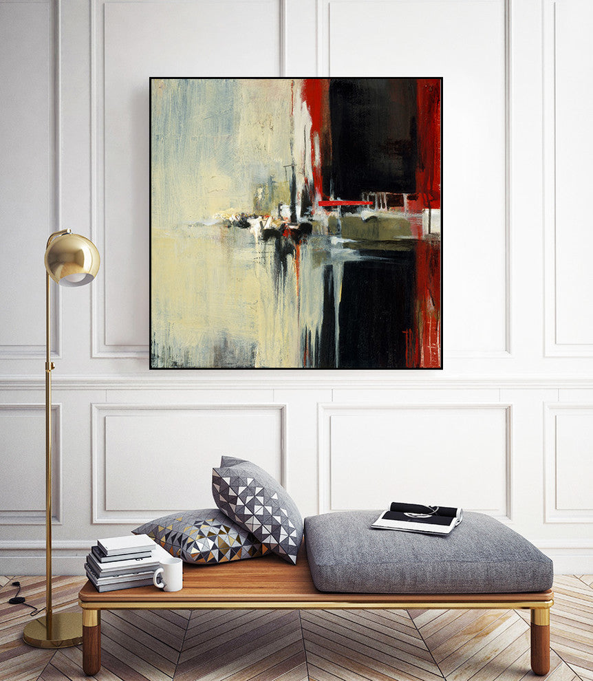 "In the Reflexion" Art block Framed Canvas, 30"x30"