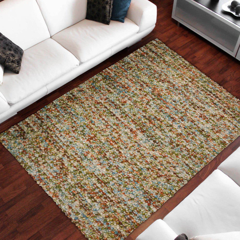 Hanu HU1 Green 9' x 13' Rug