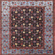 Ahgly Company Indoor Square Mid-Century Modern Area Rugs, 3' Square