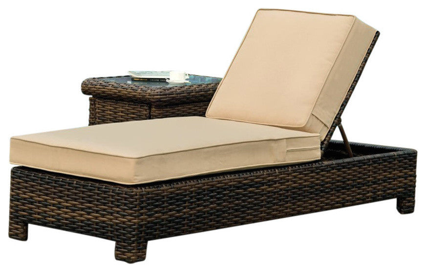 St. Tropez Chaise Lounge, Cornsilk