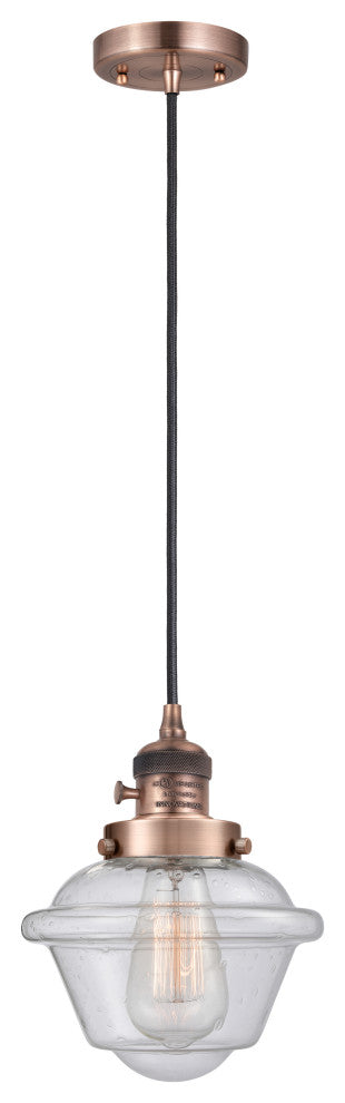 INNOVATIONS 201CSW-AC-G534-LED 1-Light Mini Pendant Antique Copper