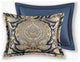 Croscill Valentina Traditional 4-Piece Comforter Set, Navy, Cal King