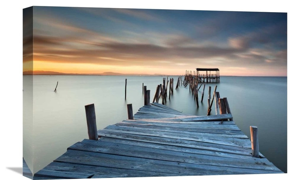 "Collapsed" Stretched Canvas Giclee by Rui David, 22x15"