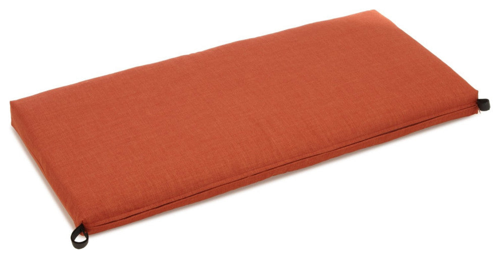 45"x19" Outdoor Spun Polyester Loveseat Cushion, Cinnamon