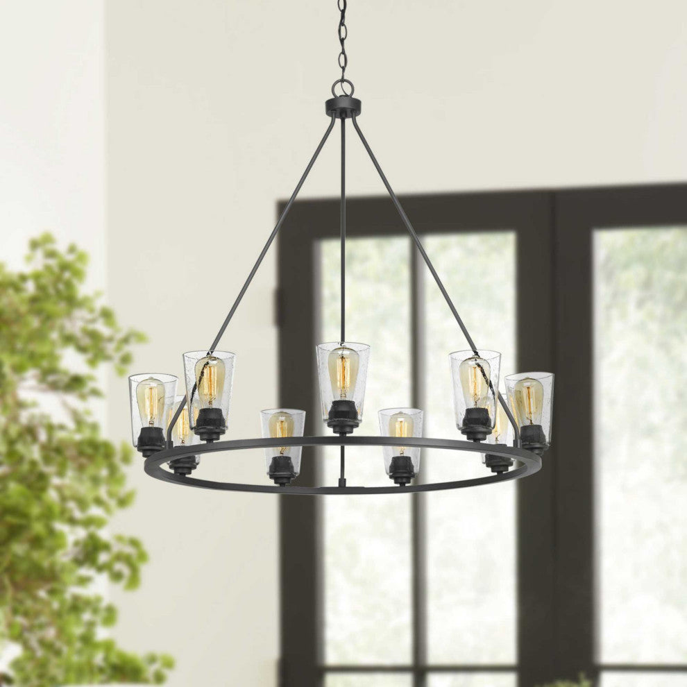 Debut 9-Light Chandelier, Graphite