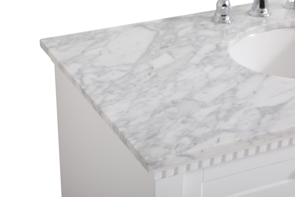 Home Living 42" Single Bathroom Vanity, White