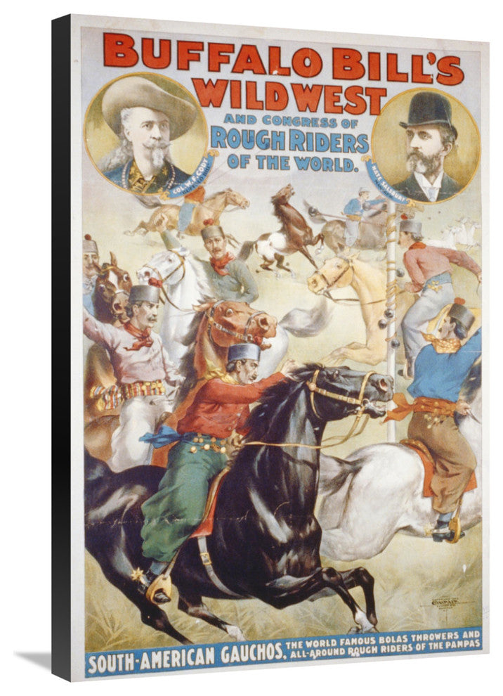 Buffalo Bill's Wild West, The World Famous Bolas Throwers, 1899, 20x30