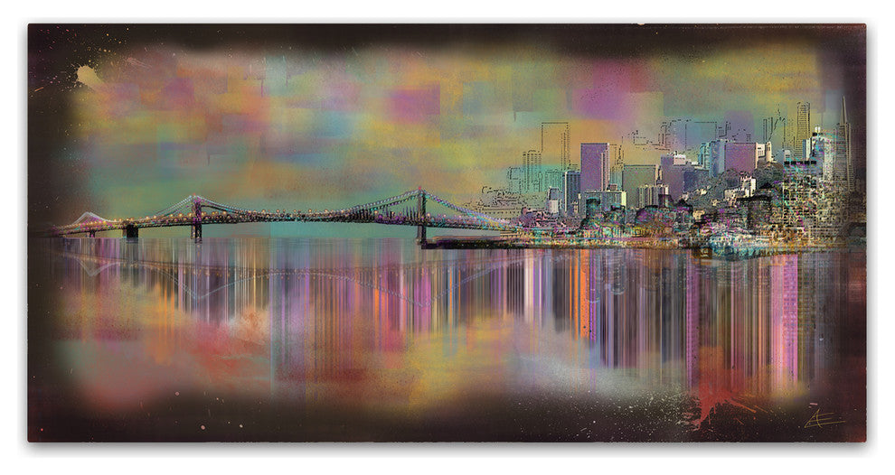 Ellicia Amando 'San Francisco Bridge' Canvas Art