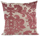 Sacred Shield Red and Beige Luxury Throw Pillow, 20"x20"