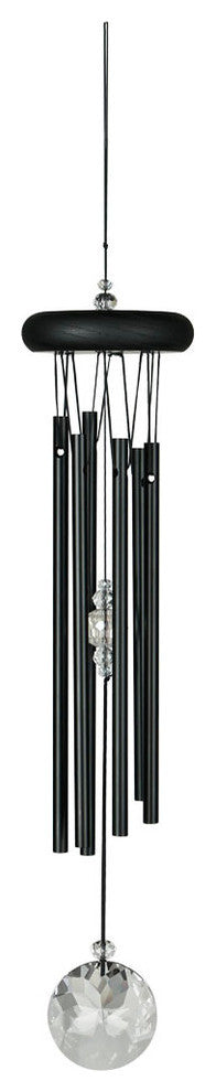 Crystal Meditation Chime, Black