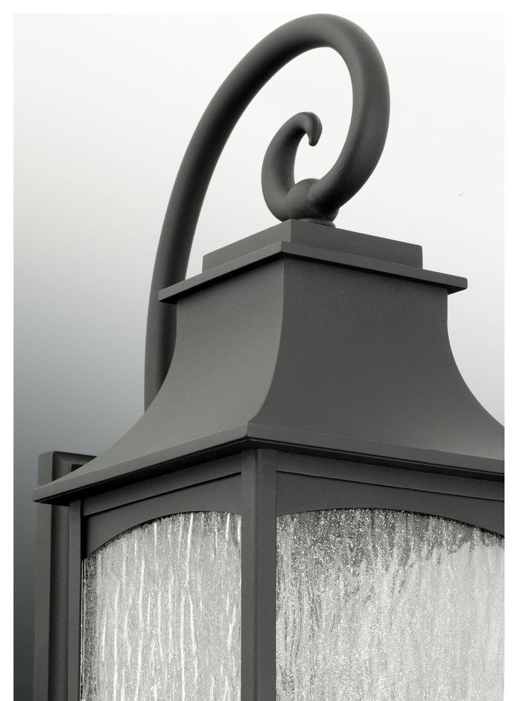 Maison 3-Light Large Wall Lantern, Black