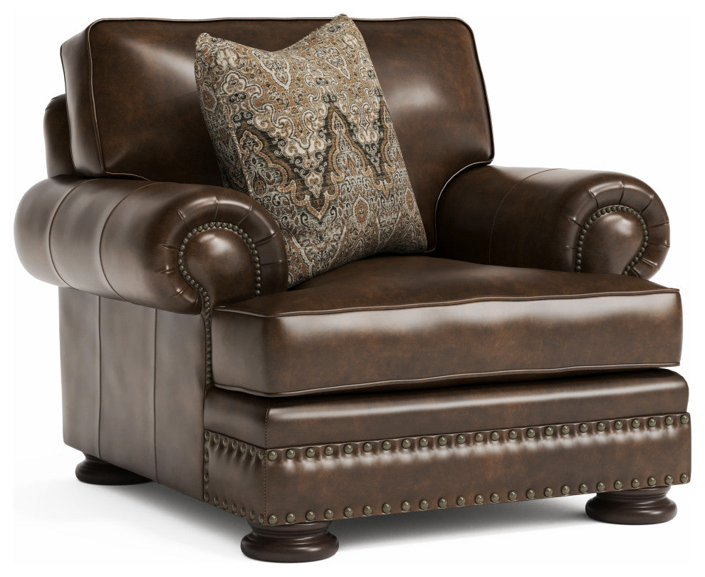 Bernhardt Foster Leather Chair