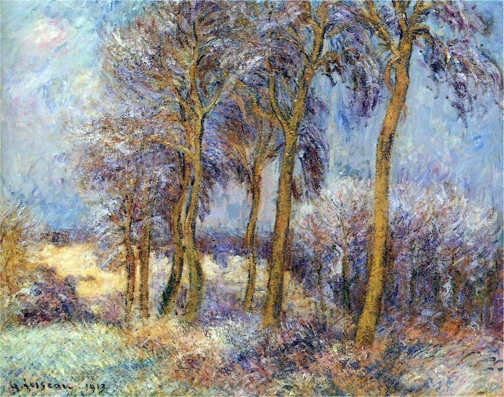 Gustave Loiseau Winter Premium Canvas Print