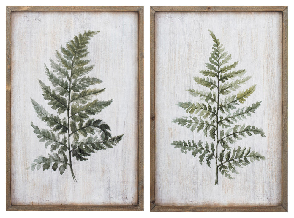 16" X 24" Ferns (Set Of 2)