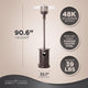 Mocha Finish Patio Heater With Table