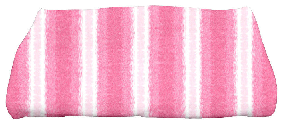 Sea Lines, Stripe Print Bath Towel, Pink