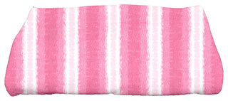 Sea Lines, Stripe Print Bath Towel, Pink