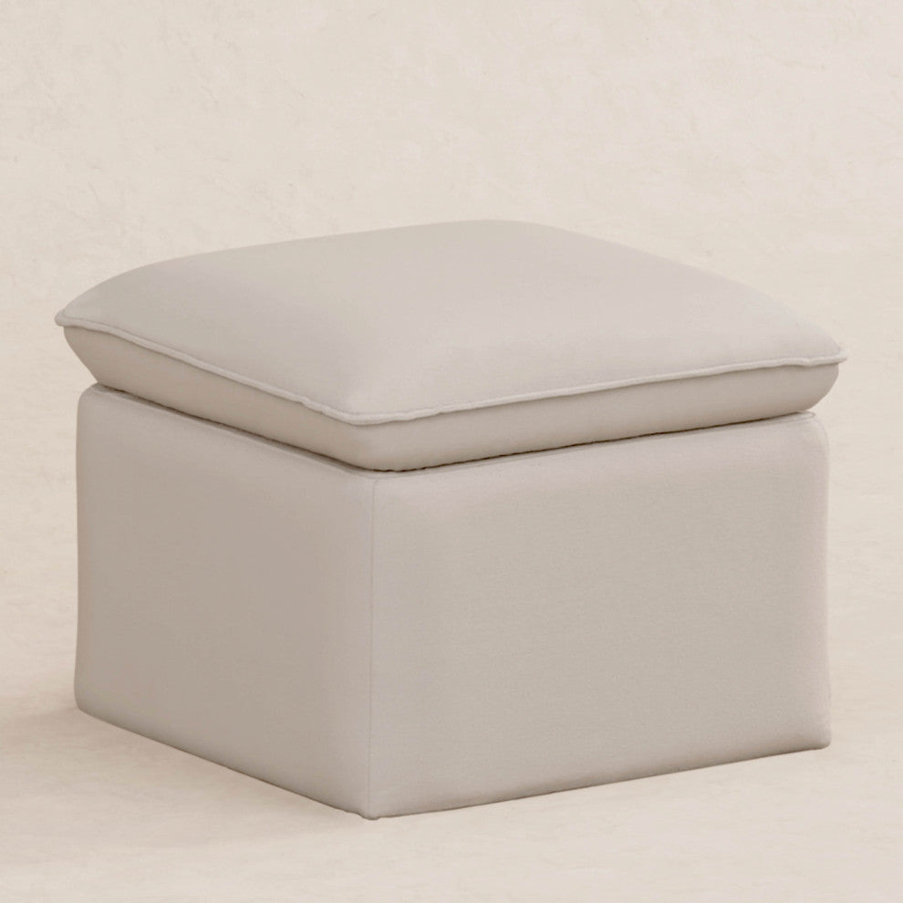Cali Storage Ottoman, Boucle, Performance Beach Eco-Weave