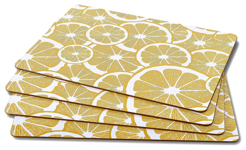 4 Piece Citrus Board Placemat Set