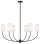 Z-LITE 6-Light Chandelier, Matte Black