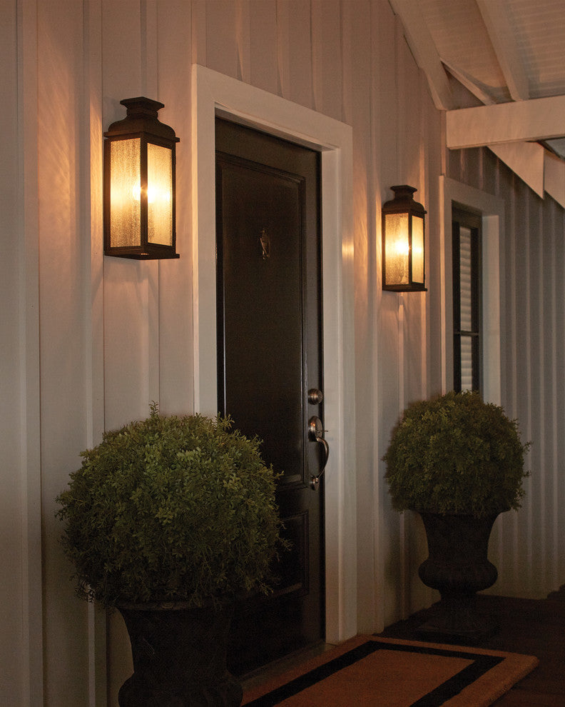 3-Light Outdoor Sconce, Dark Weathered Zinc
