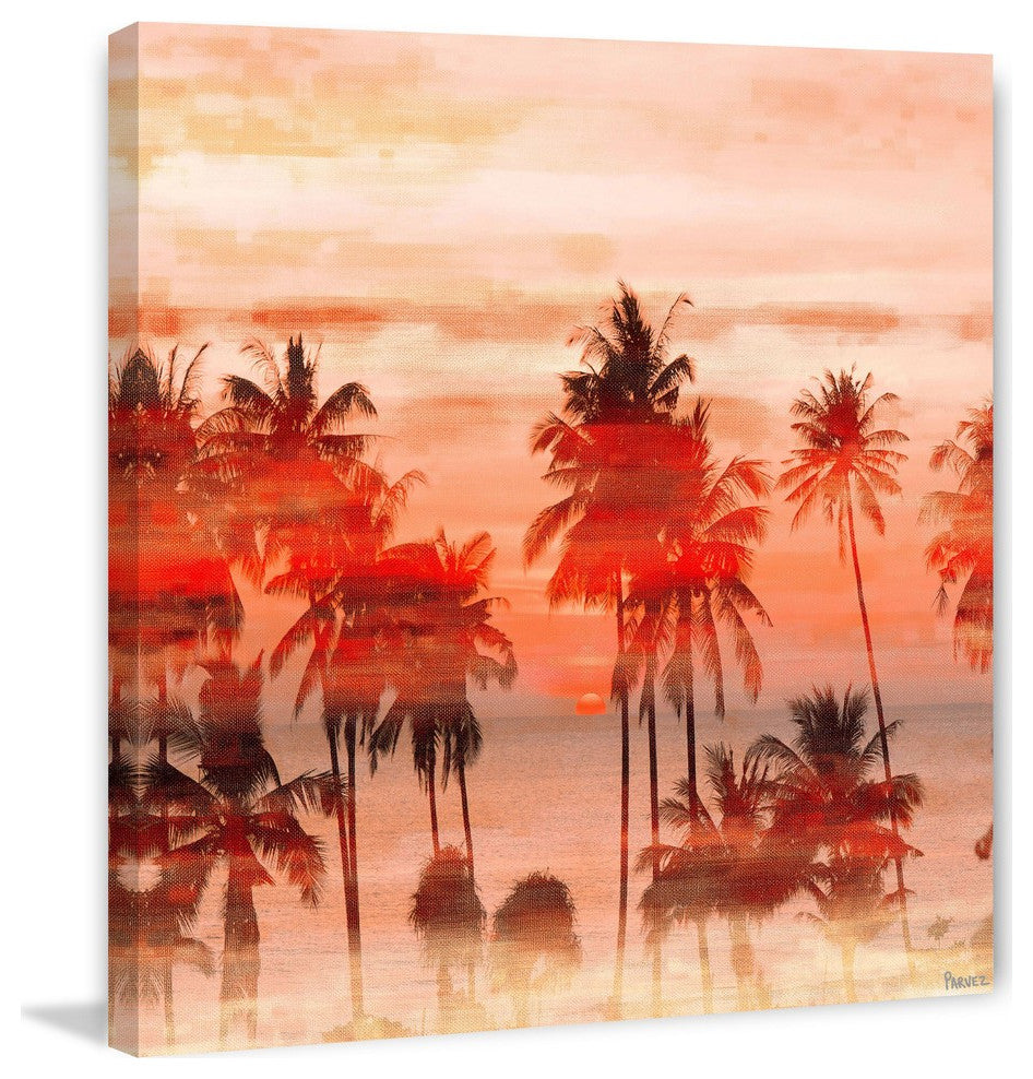 "Orange Sky" Fine Art Canvas Print, 48"x48"