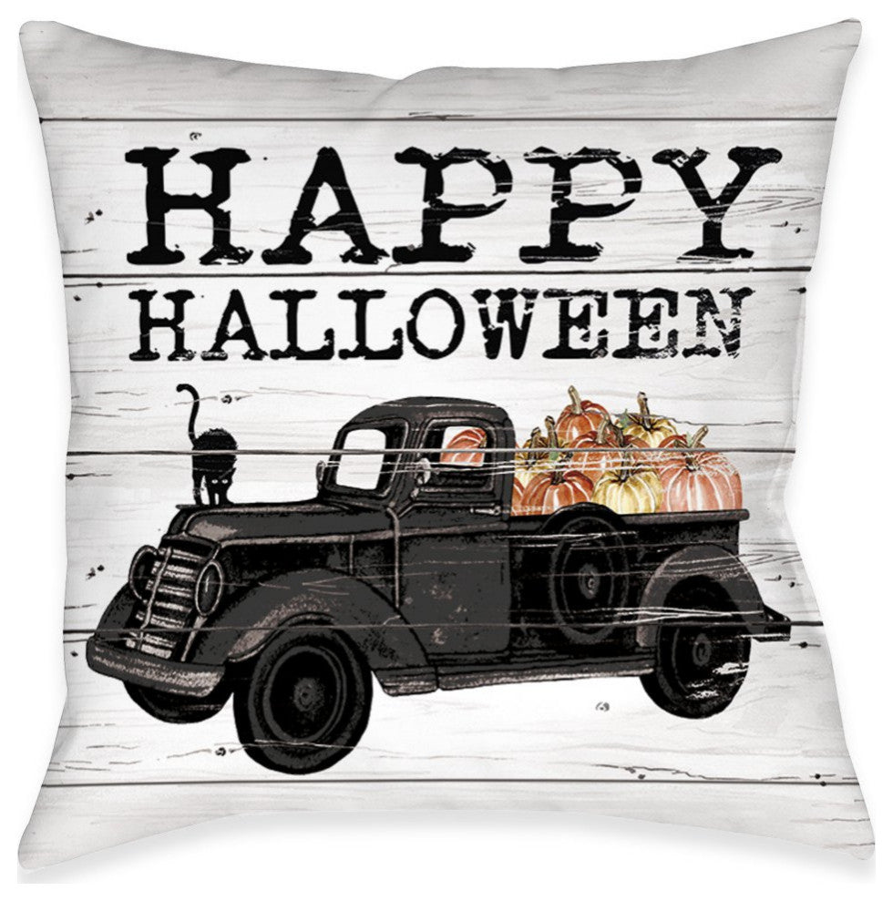 Laural Home Happy Halloween 18" X 18" Indoor Decorative Pillow