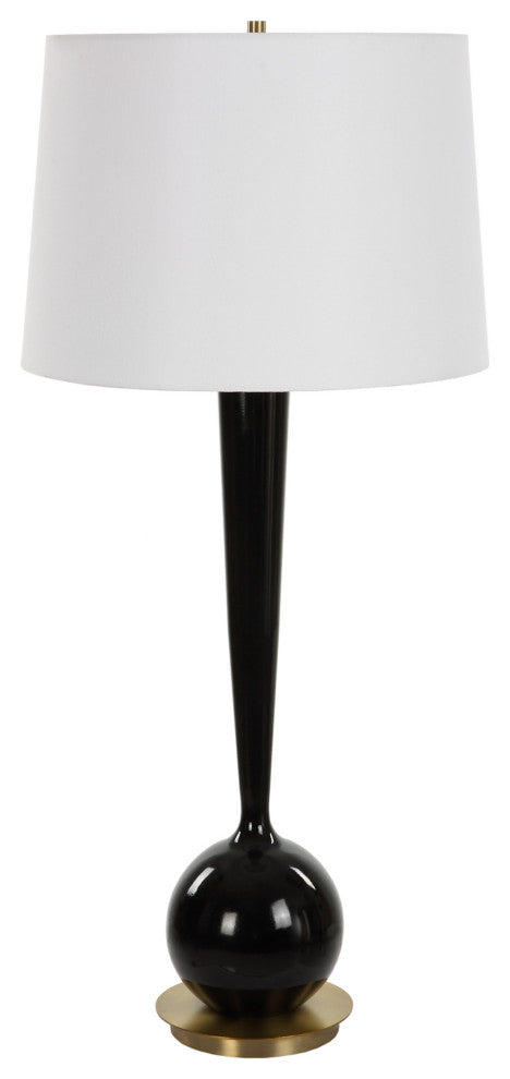 Uttermost 30286 Brielle 35" Tall Accent Table Lamp - Polished Black