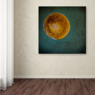 'Moon on Blue' Canvas Art by Nicole Dietz