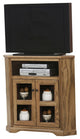 Eagle Furniture Oak Ridge, Tall 41" Wide Corner TV Console, Chocolate Mousse