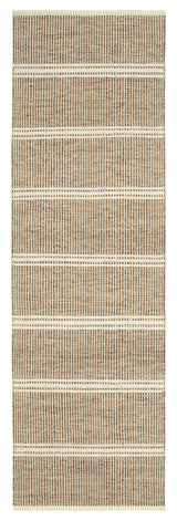 Dash & Albert Malta Natural Handwoven Wool Rug, Ivory, Runner-2'6" x 8'