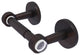 Clearview Two Post Toilet Tissue Holder with Groovy Accents, Venetian Bronze