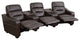 Flash Furniture Theatre Seats Home Theatre Sectional Sofa - BT-70380-3-BRN-GG