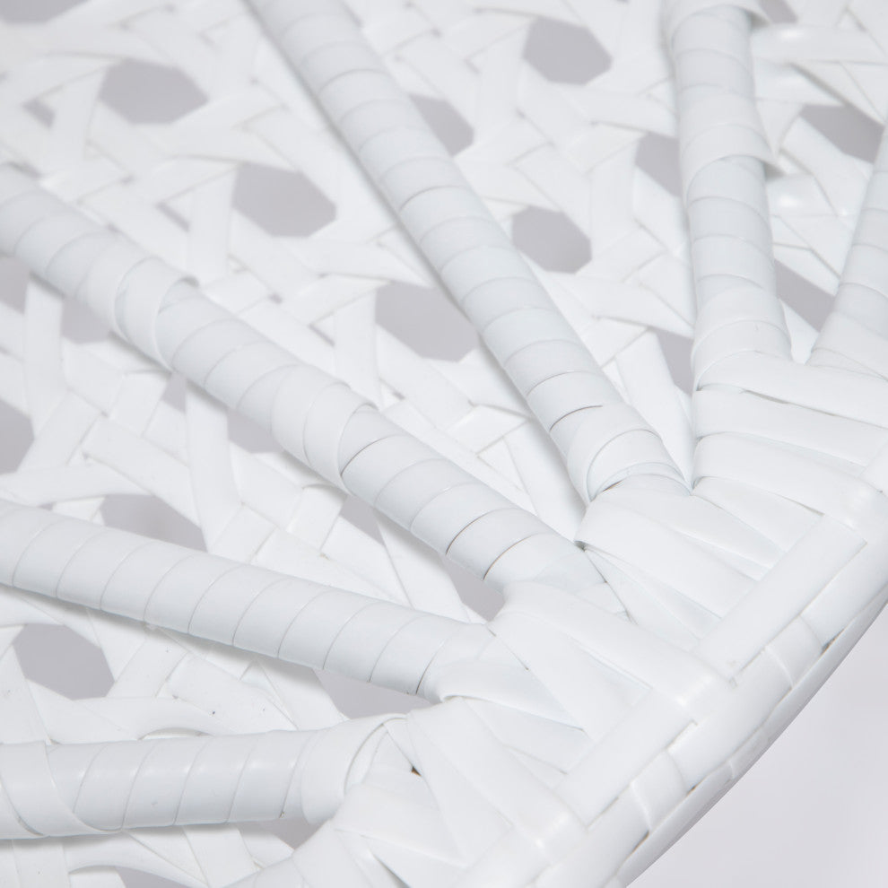 LeisureMod ESCW-40BG Beige Wicker Hanging Egg Swing Chair