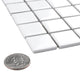 Metro 1" Square Glossy White Porcelain Floor and Wall Tile