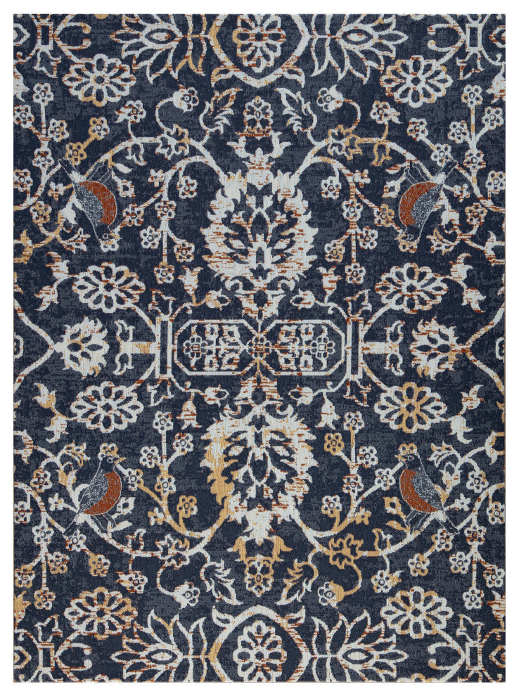 36"x48" Robin Gray/Orange 1/4" Rug'd Chair Mat_