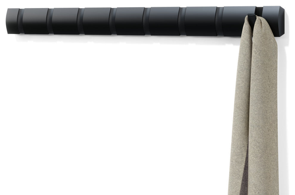 Umbra Flip Wall Mounted Coat Rack Black