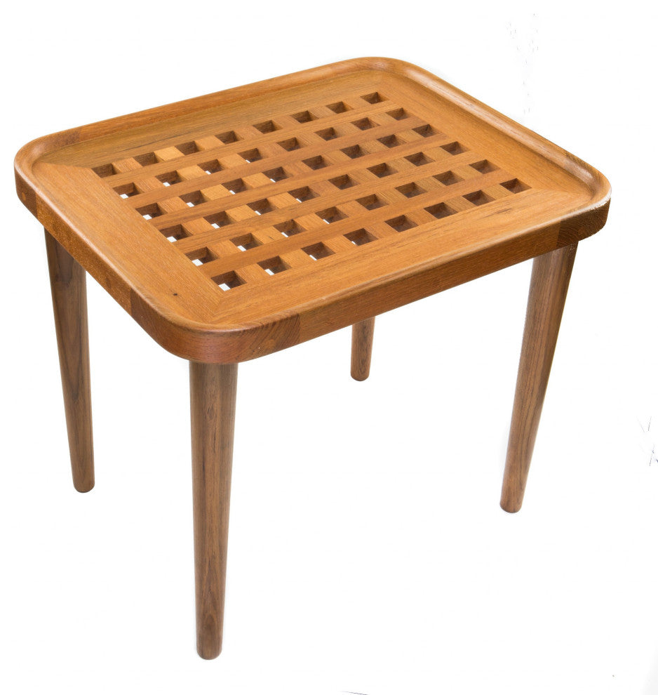 18 Brown Solid Wood Rectangular End Table