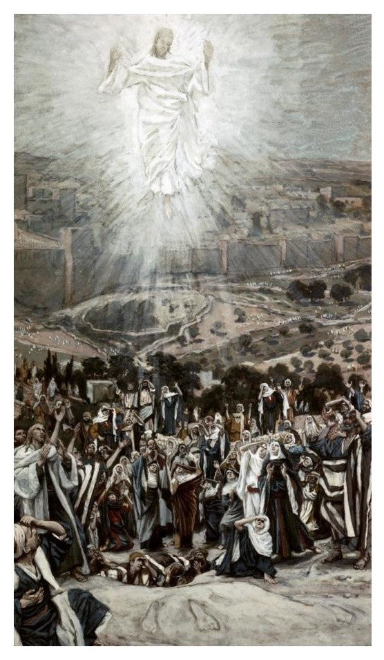 "Ascension From The Mount of Olives" Paper Print by James Tissot, 14"x24"