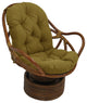 48"X24" Solid Outdoor Spun Polyester Swivel Rocker Cushion, Wheat
