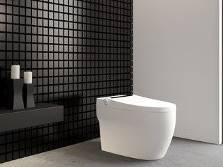 Angeles Modern Ceramic White Smart Toilet with Bidet and Digital Display