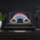 Rainbow 11.75" Glam Acrylic Box USB Operated LED Neon Light, Multi-Colored
