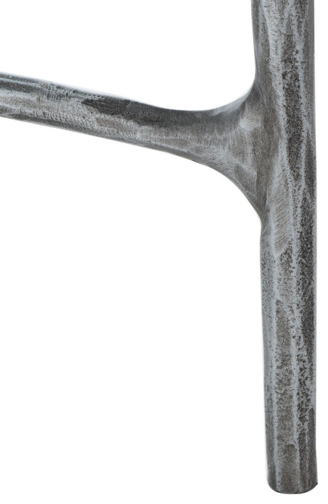 Safavieh Couture Jessa Round Metal Coffee Table, Silver