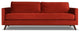 Nativa Interiors Chantel 84" Sofa, Red, Classic Depth