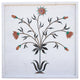 Marble Gemstone Inlay Campanula Wall Panel