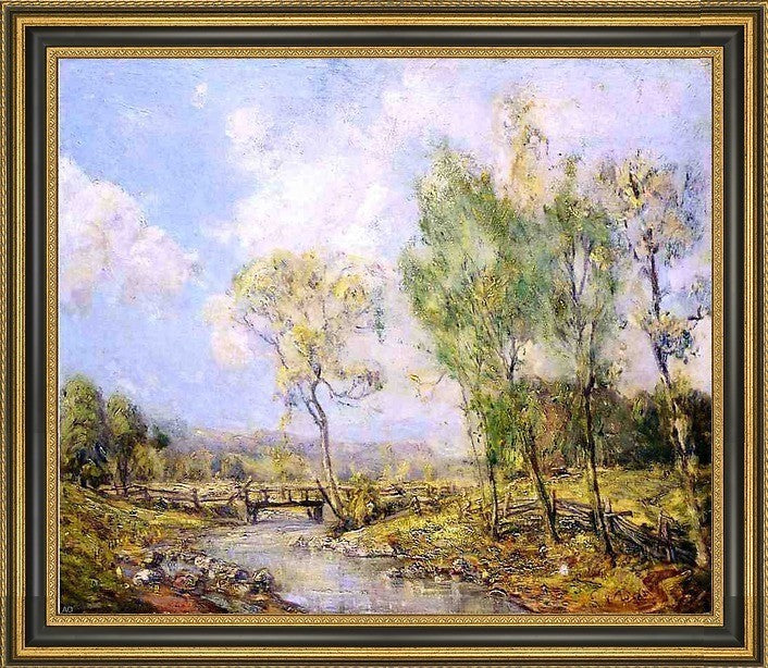 Guy Orlando Rose Country Landscape Framed Premium Canvas Print, 20"x25"